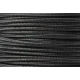 czarny kabel w oplocie brokatowym